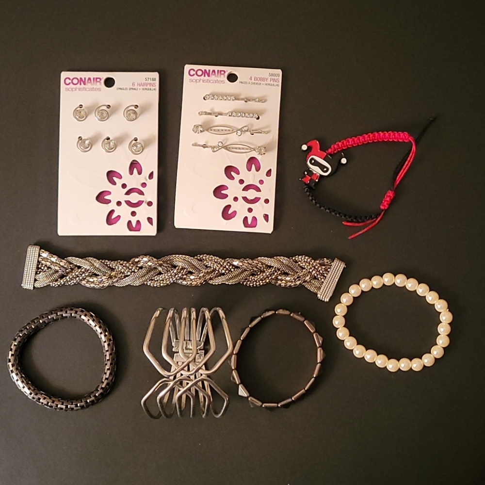 Hair accessories and bracelets